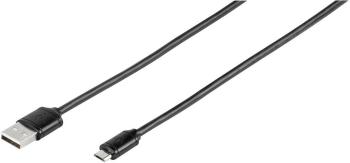 Vivanco #####USB-Kabel USB 2.0 #####USB-A Stecker, #####USB-Micro-B Stecker 1.00 m čierna