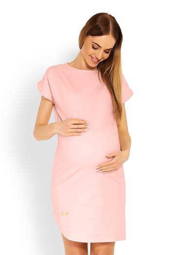 Svetloružové tehotenské šaty 1629C