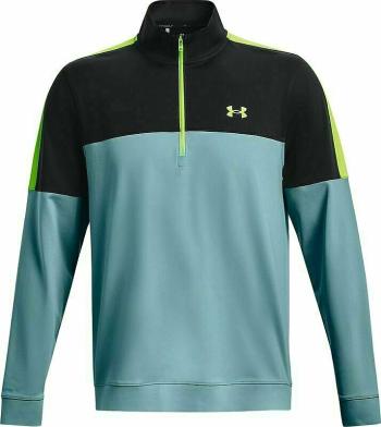 Under Armour Men's UA Storm Midlayer Half Zip Still Water/Black/Lime Surge M