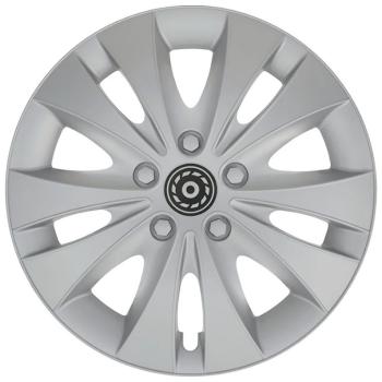 Kryty kolies 16&quot; STORM, plast, strieborná, súprava 4 ks