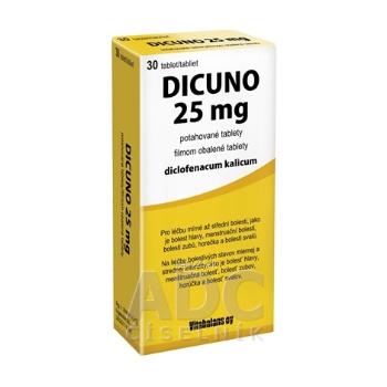 DICUNO 25 mg filmom obalené tablety