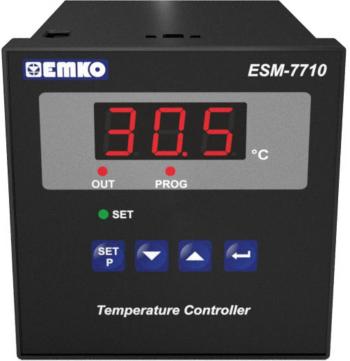 Emko ESM-7710.5.05.0.1/01.00/2.0.0.0 2-bodový regulátor termostat J 0 do 800 °C relé 7 A (d x š x v) 95 x 72 x 72 mm