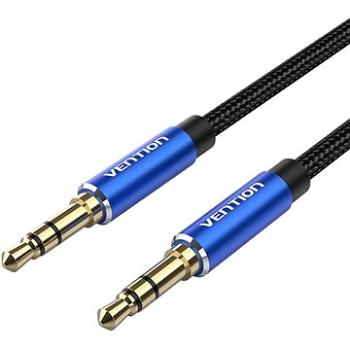 Vention Cotton Braided 3.5 mm Male to Male Audio Cable 0.5 m Blue Aluminum Alloy Type (BAWLD)