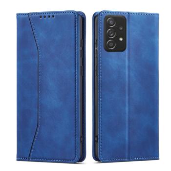 MG Magnet Fancy knižkové kožené puzdro na Samsung Galaxy A52 5G, modré