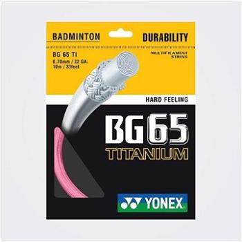 Yonex BG 65 Ti, 0,70 mm, 10 m, PINK (4930379462344)