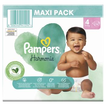 PAMPERS Plienky jednorázové Harmonie veľ. 4 (74 ks) 9-14 kg