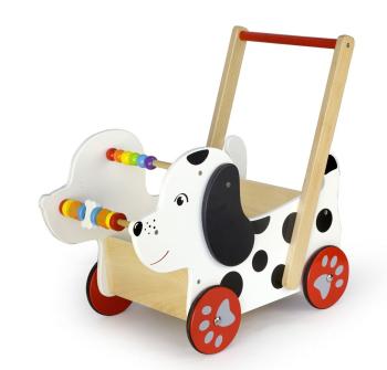 Chodítko na tlačenie - veselý dalmatín Dalmatian toy cart
