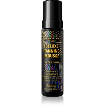 Makeup Revolution Beauty Tanning Deluxe Mousse samoopaľovacia pena pre rýchle opálenie odtieň Ultra Dark 200 ml