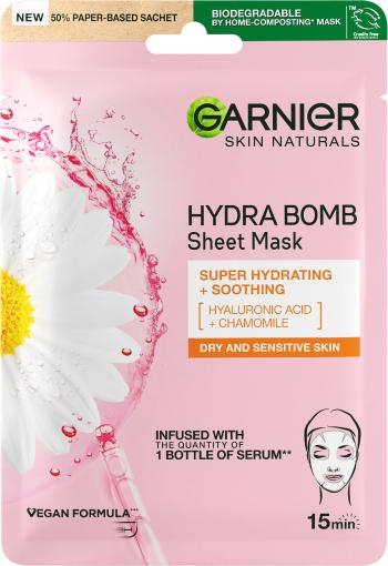 GARNIER Skin Naturals upokojujúca textilná maska s výťažkom z harmančeka 28 g