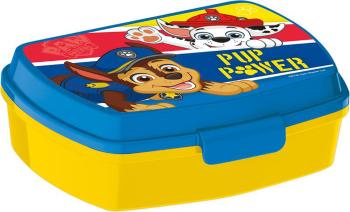 STOR Plastový desiatový box Paw Patrol 17,5x14x5,5cm modrý