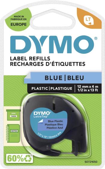 DYMO LT páska do štítkovača   Farba pásky: ultra modrá Farba písma: čierna 12 mm 4 m