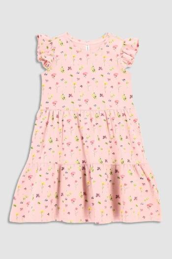 Dievčenské šaty Coccodrillo ružová farba, mini, áčkový strih