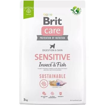 Brit Care Dog Sustainable s hmyzom a rybou Sensitive 3 kg (8595602559206)