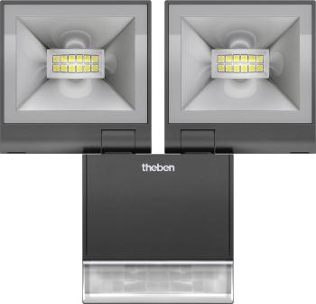 Theben theLeda S20 BK 1020924 LED vonkajšie osvetlenie s PIR senzorom  20 W biela