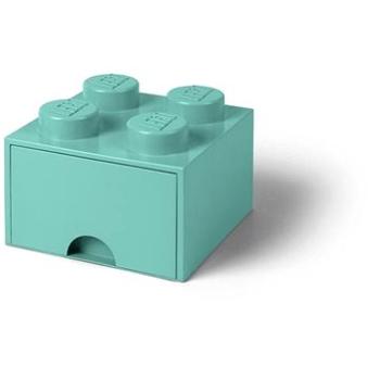 LEGO Úložný box 4 so zásuvkou – aqua (5711938029890)