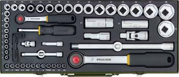 Proxxon Industrial  súprava nástrčných kľúčov metrický 1/4" (6,3 mm), 1/2" (12.5 mm) 56-dielna 23040