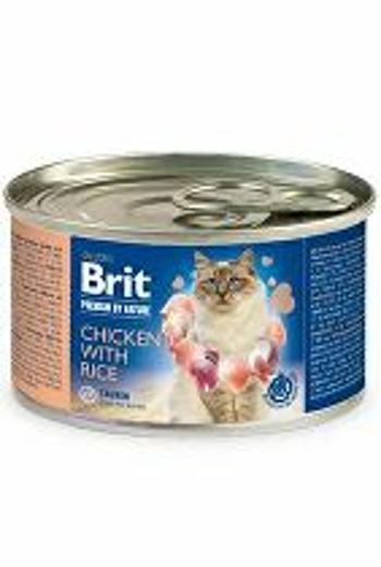 Brit Premium Cat by Nature konz Chicken&Rice 200g + Množstevná zľava