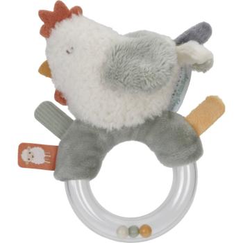 Little Dutch Little Farm Ring Rattle Chicken hrkálka 1 ks