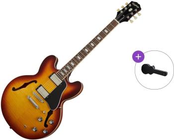 Epiphone ES-335 Figured SET Raspberry Tea Burst Semiakustická gitara