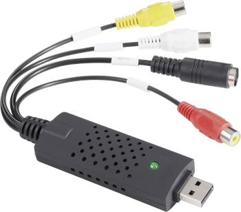 Basetech  USB zariadenie na prevod videa do digitálneho záznamu vr. softvér pre spracovanie videa, Plug und Play