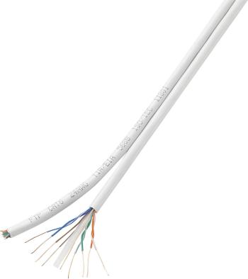 TRU COMPONENTS 1567359 sieťový kábel ethernetový CAT 6 U/UTP 8 x 2 x 0.196 mm² biela 100 m