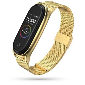 Tech-Protect Milanese remienok na Xiaomi Mi Band 7, gold