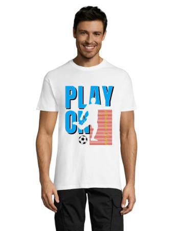 Footbal Play On pánske tričko biele 2XS