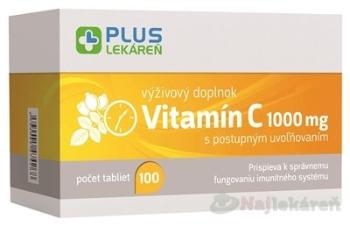 PlusLekáreň Vitamín C 1000mg tbl s postupným uvoľňovaním 100 ks