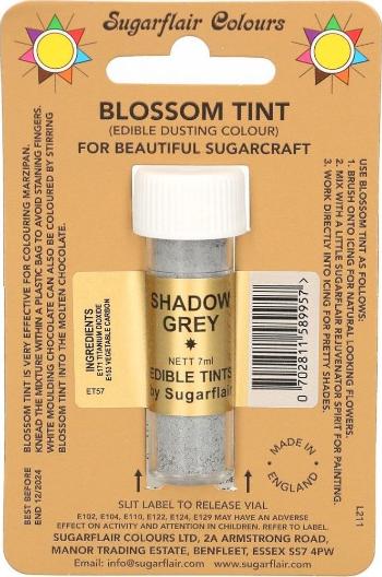 Prachové farby Shadow Grey (Sivá) - 7 ml - Sugarflair Colours
