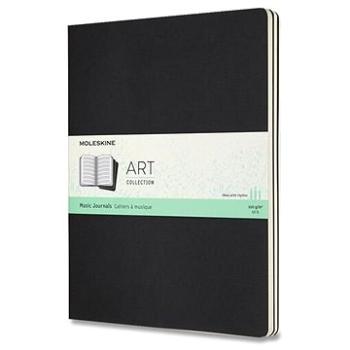 MOLESKINE XL, notový, čierny (ARTMUS4)