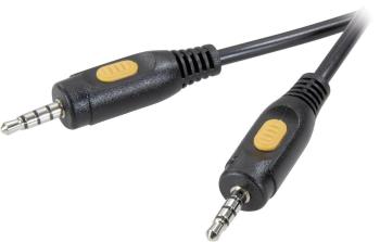 SpeaKa Professional jack AV prepojovací kábel [1x jack zástrčka 3,5 mm - 1x jack zástrčka 3,5 mm] 2.50 m čierna
