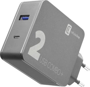 Cellularline  ACHITKITC2CQCPD48K USB nabíjačka do zásuvky (230 V)  2 x USB 2.0 zásuvka A, USB-C ™ zásuvka