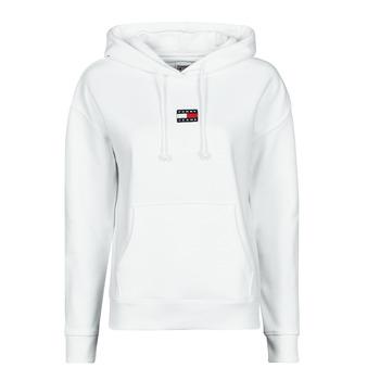 Tommy Jeans  Mikiny TJW TOMMY CENTER BADGE HOODIE  Biela