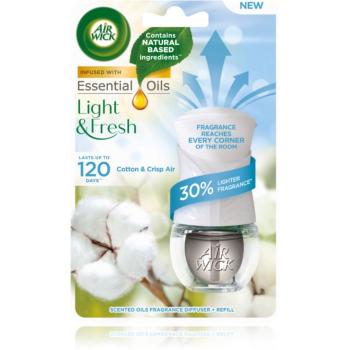 Air Wick Light & Fresh Cotton & Crisp Air elektrický osviežovač vzduchu s náplňou 19 ml