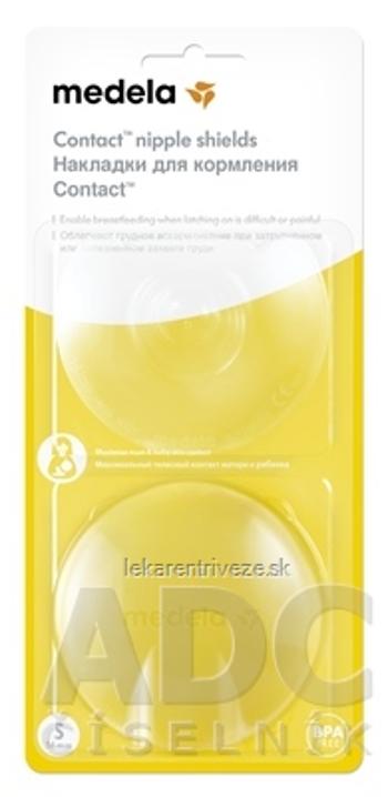 MEDELA Kontaktné dojčiace klobúčiky v krabičke (Ochrana prsných bradaviek MEDELA) veľkosť S (priemer 16 mm), 1x2 ks