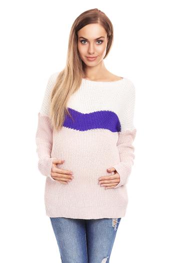 Ružovo-fialový tehotenský pulóver 40023