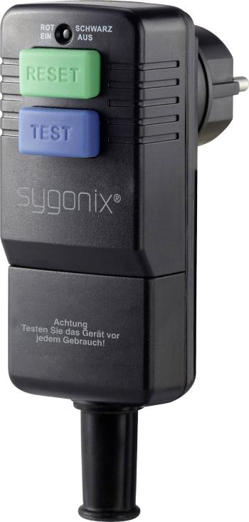 Sygonix SY-3779070 zásuvkový prúdový chránič  s PRCD 230 V čierna IP54