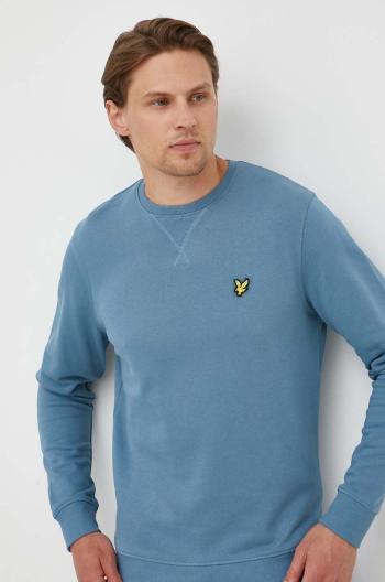 Bavlnená mikina Lyle & Scott pánska, jednofarebná