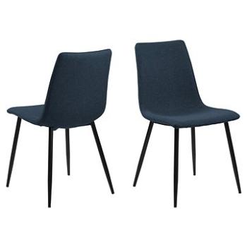 Design Scandinavia Jedálenská stolička Winnie (SET 4 ks), tmavomodrá (A1004570)
