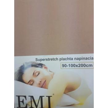 EMI Plachta posteľná oriešková superstretch