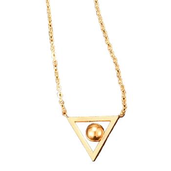 Náhrdelník Hollow Triangle Zlatá KP21670