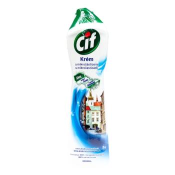 Biely tekutý piesok do kúpeľne a kuchyne Cif, 500 ml