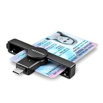 AXAGON CRE-SMP1C Smart card/ID card PocketReader, USB-C