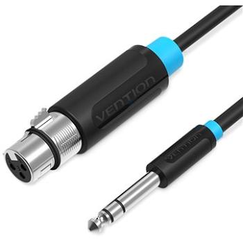Vention 6,5 mm Male to XLR Female Audio Cable 1,5 m Black (BBEBG)
