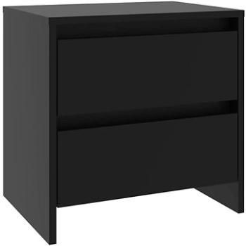 SHUMEE Nočný stolík čierny 45 × 34,5 × 44,5 cm drevotrieska, 809847