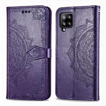 ART Peňaženkový kryt Samsung Galaxy A42 5G ORNAMENT fialový