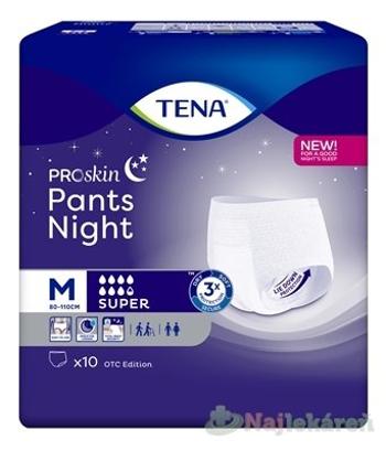 TENA Pants Night Super M naťahovacie inkontinenčné nohavičky na noc 10ks