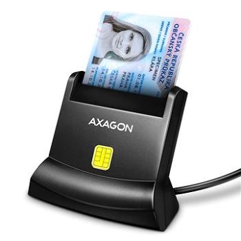 AXAGON CRE-SM4N Smart card/ID card StandReader, USB-A cable 1.3 m