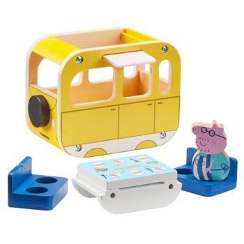 TM Toys Peppa Pig Drevený karavan a figúrka Otecko