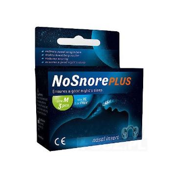 NoSnorePLUS silikónová vložka do nosa: veľkosť M 3 ks + veľkosť XL 1 ks